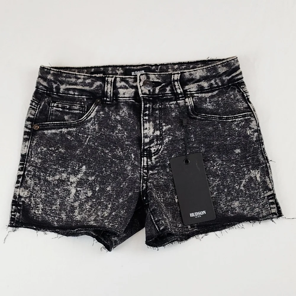 Hudson Kids Mid Rise Dark Wash Jeans Shorts